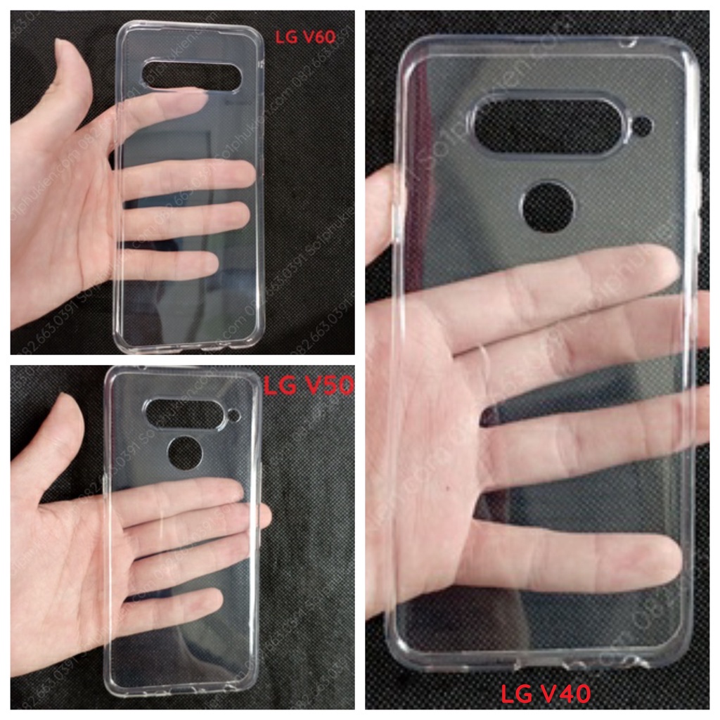 Ốp lưng lg v40 v40 thinq lg v50 v50 thinq lg v60 v60 thinq dẻo trong suốt có viền nhô lên bảo vệ camera