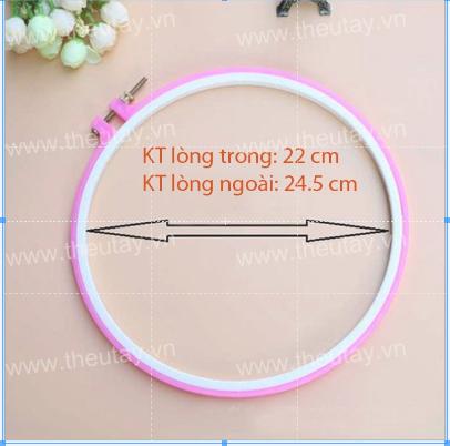 Khung nhựa tròn thêu tranh C1