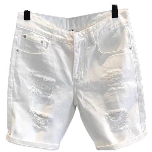 Pants ngố Rin male elastic quality cowhide White torn obokfashion easy delivery Đồ high grade Korean style national QJN405