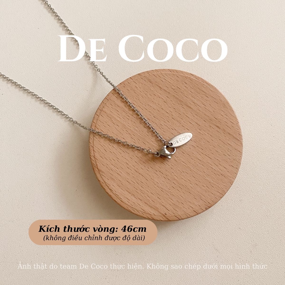 [KHÔNG ĐEN GỈ] Vòng cổ dây chuyền BLING RING De Coco