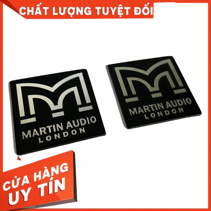 logo dán thùng loa hiệu Martin audio cỡ 4x4cm: 2 chiếc