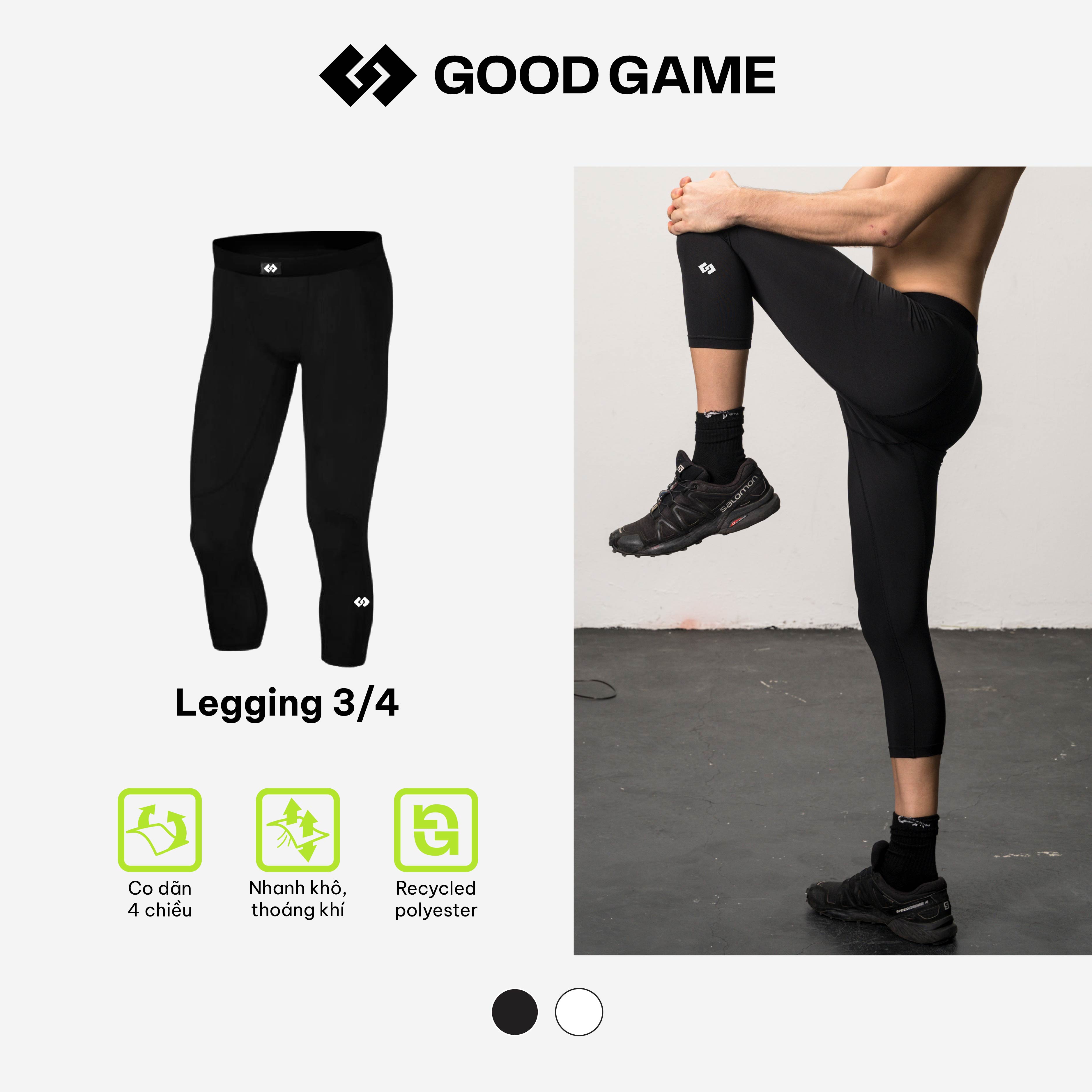 Quần legging giữ nhiệt nam good game combat 3/4