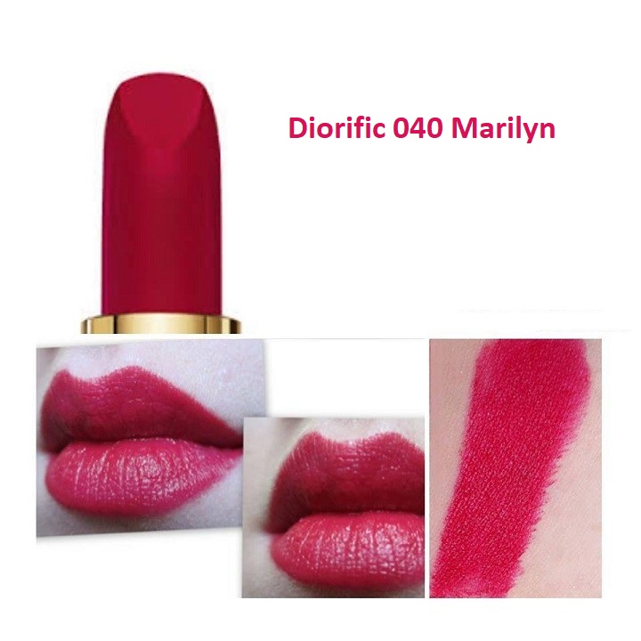 [HCM]Son diorific mat 040 Marylin màu đỏ hồng UNBOX