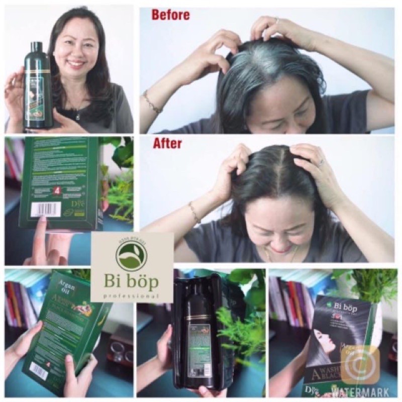 Gội đen tóc BiBop (gội là đen)