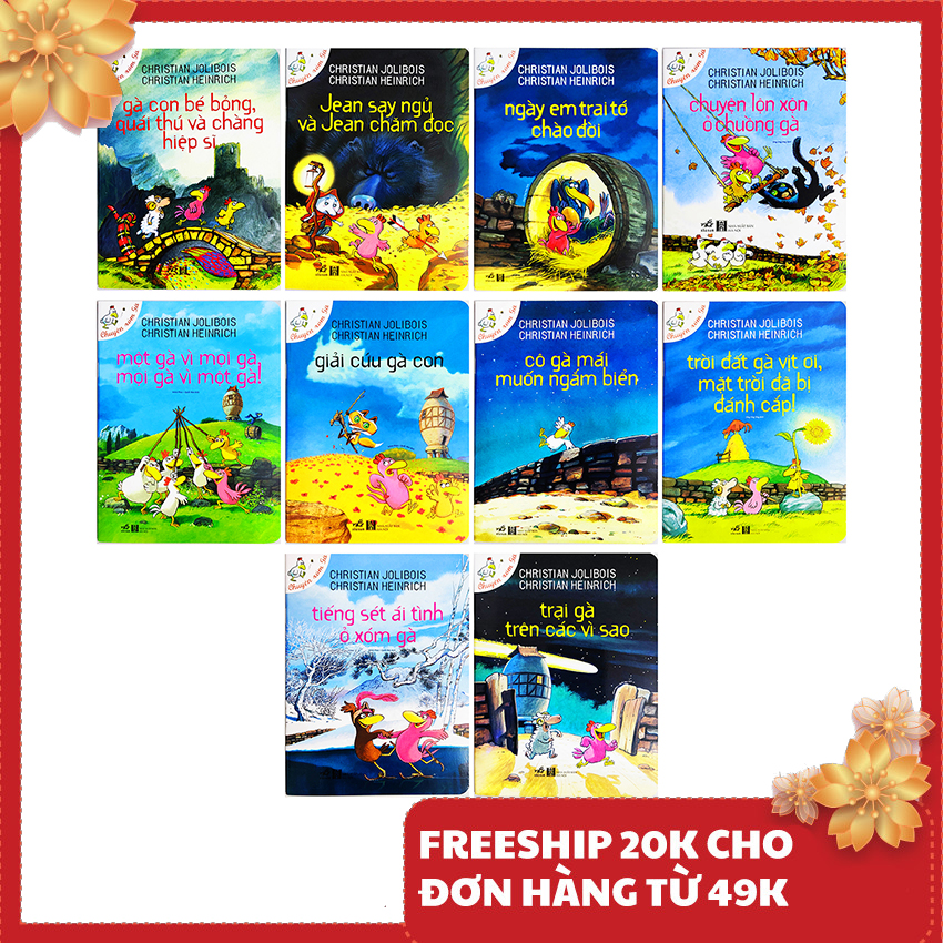 Sách cho bé - Chuyện xóm gà - Trọn bộ 10 cuốn