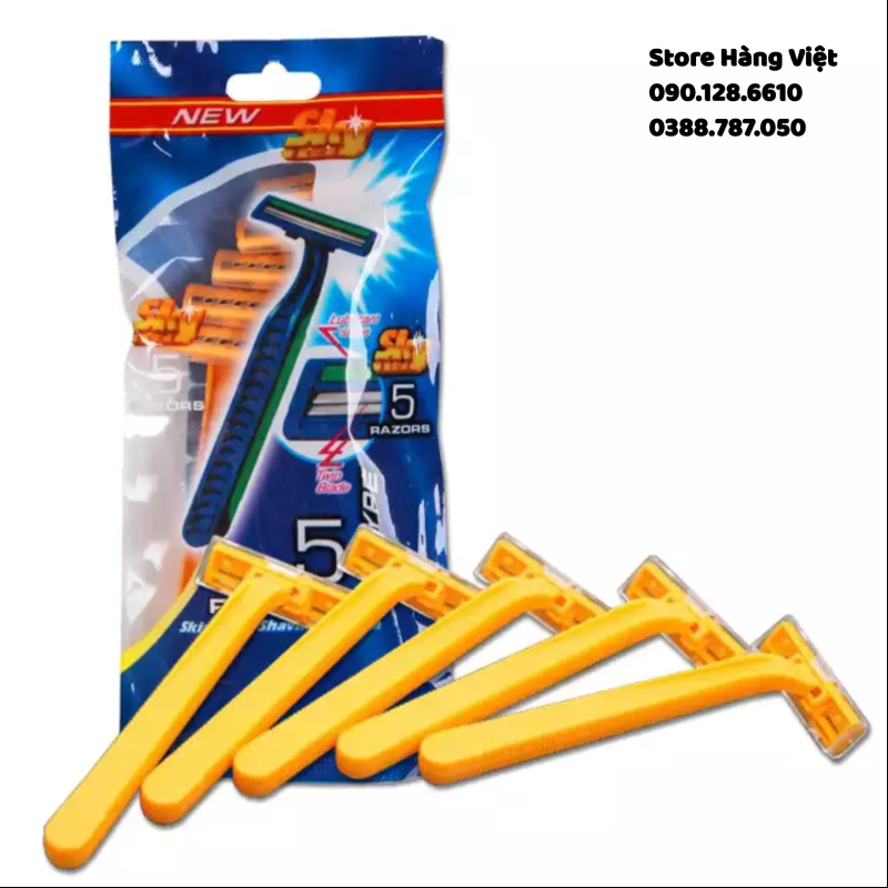 Bộ 5 dao cạo râu Razors 2 lưỡi - Dao cạo râu - Store Hàng Việt