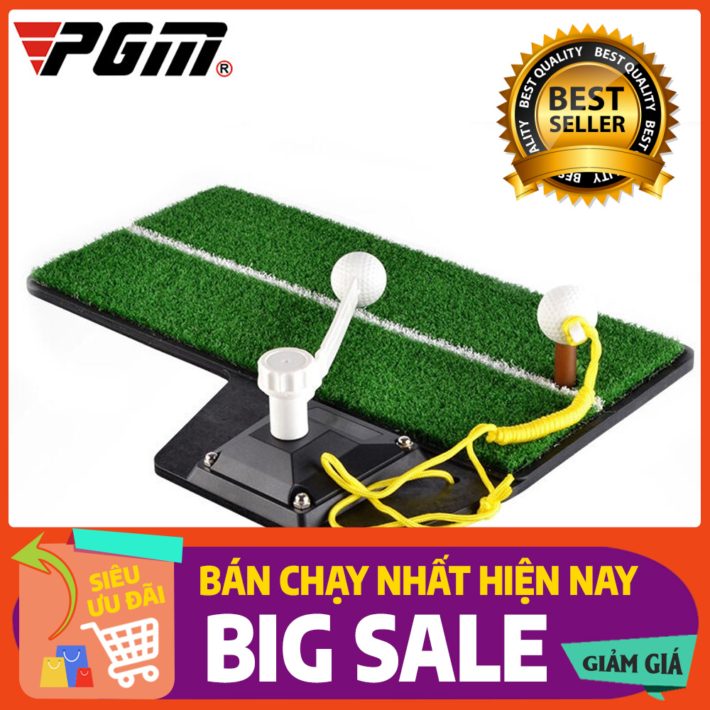Thảm tập Golf Swing Mat 3 trọng 1 chính hãng PGM tặng kèm tee và bóng nhựa, tập chơi golf tại nhà swing golf