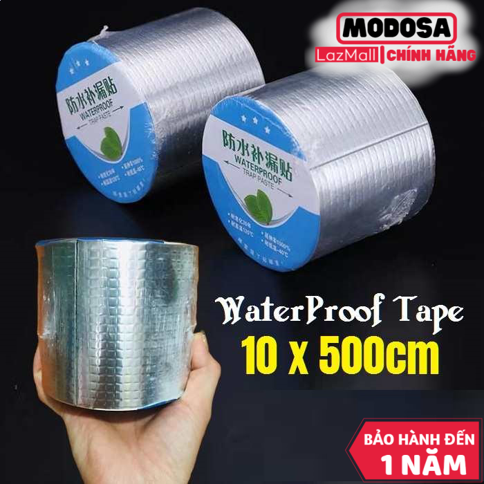 Cuộn Băng Keo Dán Modosa Siêu Dính Chống Thấm Dột [10Cm X 5M] Loại Lớn