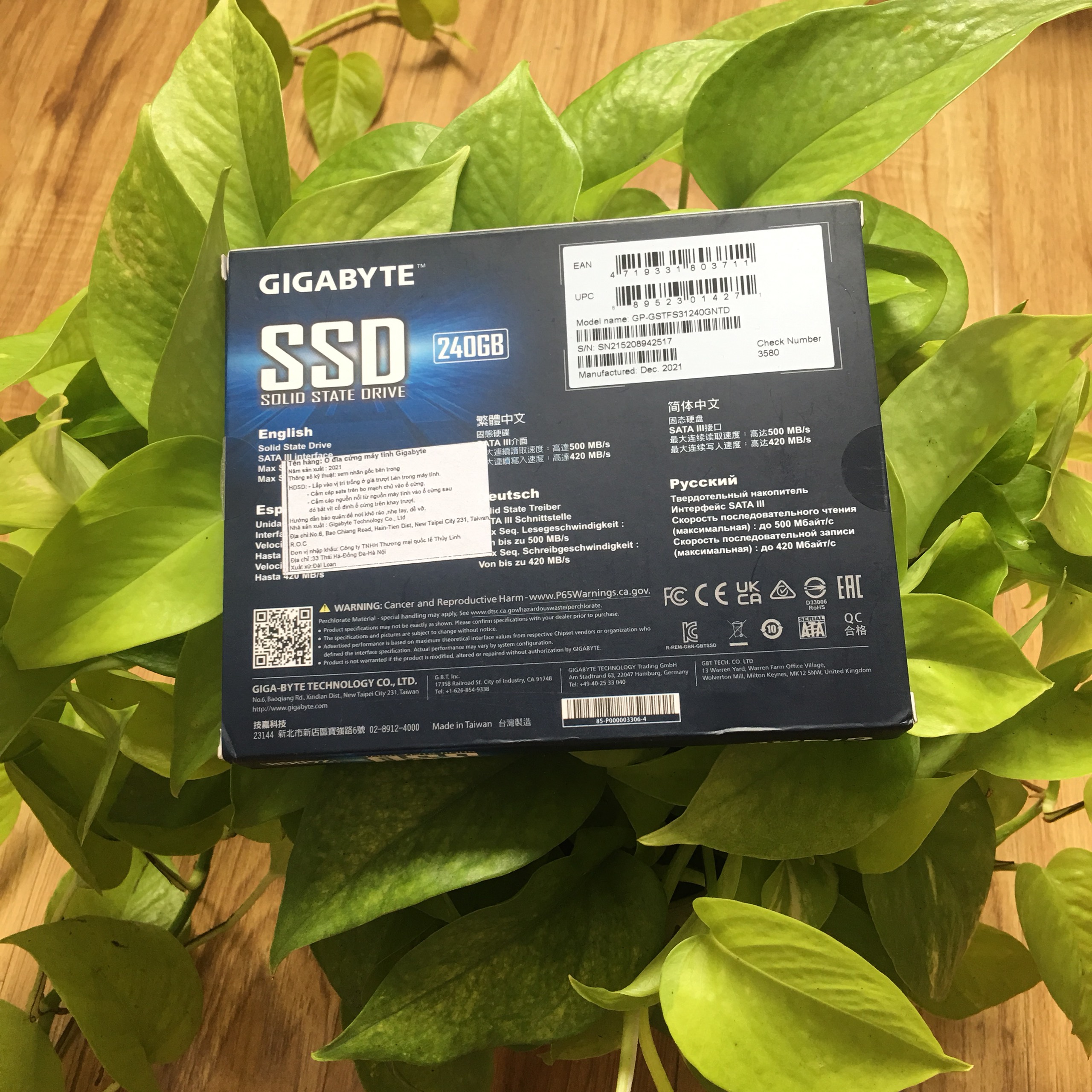 Ổ cứng SSD 120GB Gigabyte Sata III (GP-GSTFS31120GNTD)