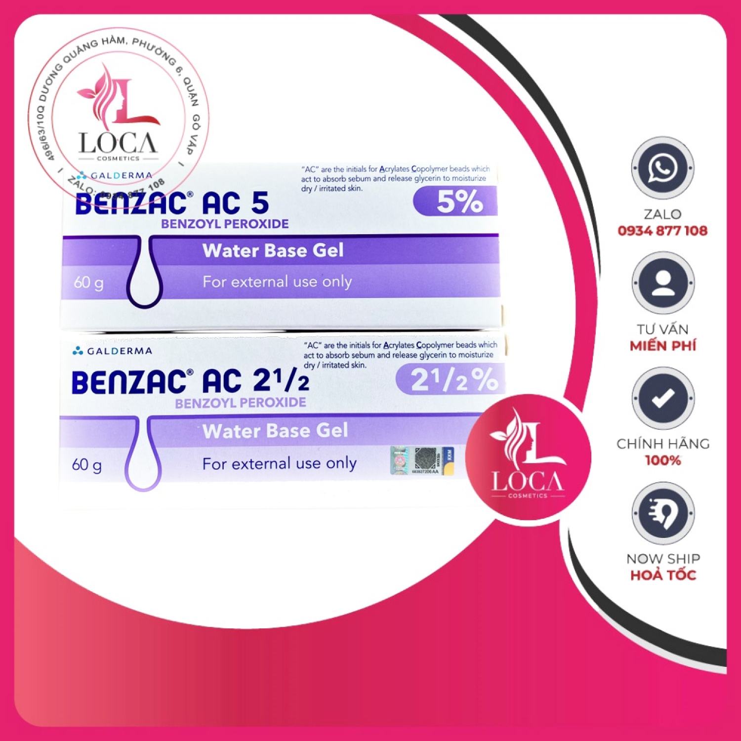 [Auth-date mới] Benzac AC BPO Thái - ɡel hỗ trợ giảm Mụn