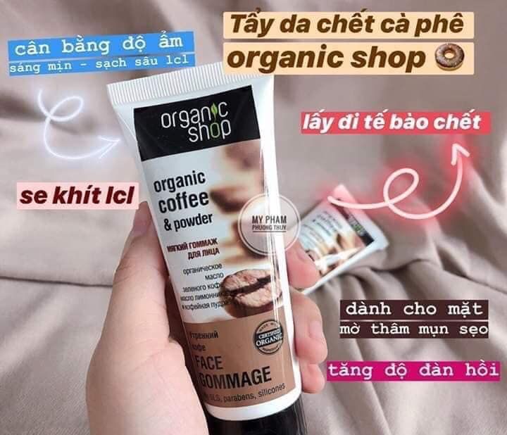 Tẩy tế bào chết cà phê Organic