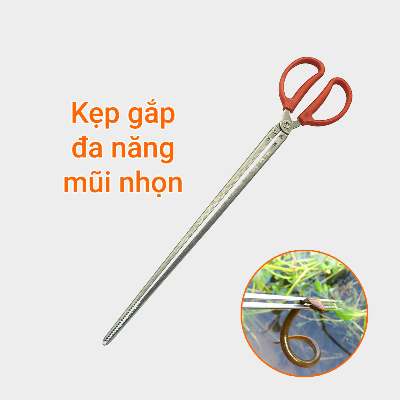 Kẹp gắp dài hình kéo mũi nhọn thẳng