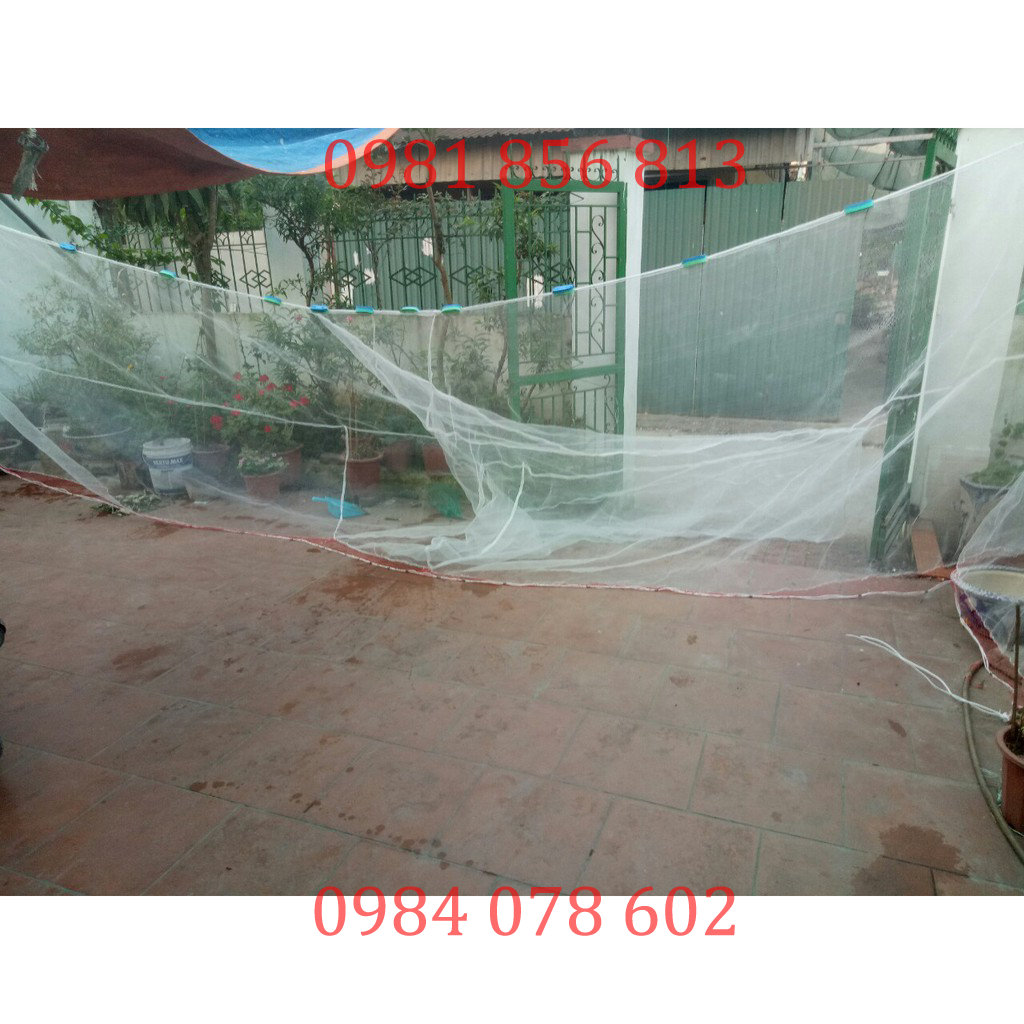 Lưới kéo cá, vét cá, sông hồ cao 2m dài 10m