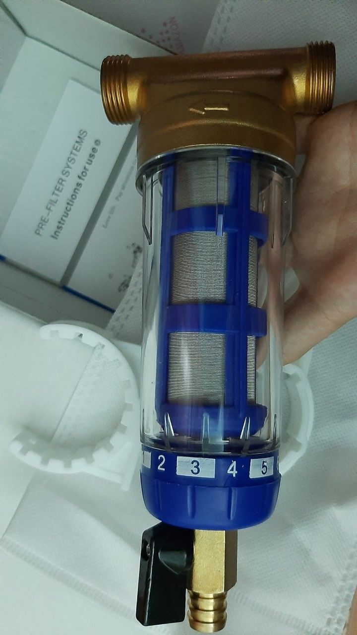BỘ LỌC THÔLỌC ĐẦU NGUỒN LÕI SỢI INOX  PHI 21,PHI 27,PHI 34.