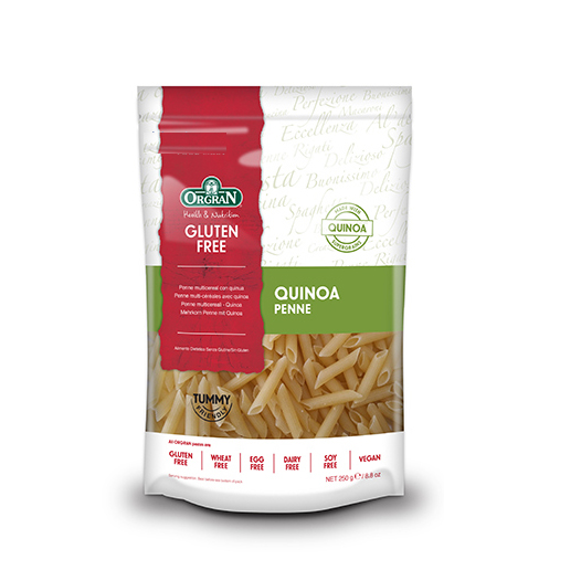 Mỳ nui ngũ cốc diêm mạch không Gluten hiệu Orgran Penne 250g