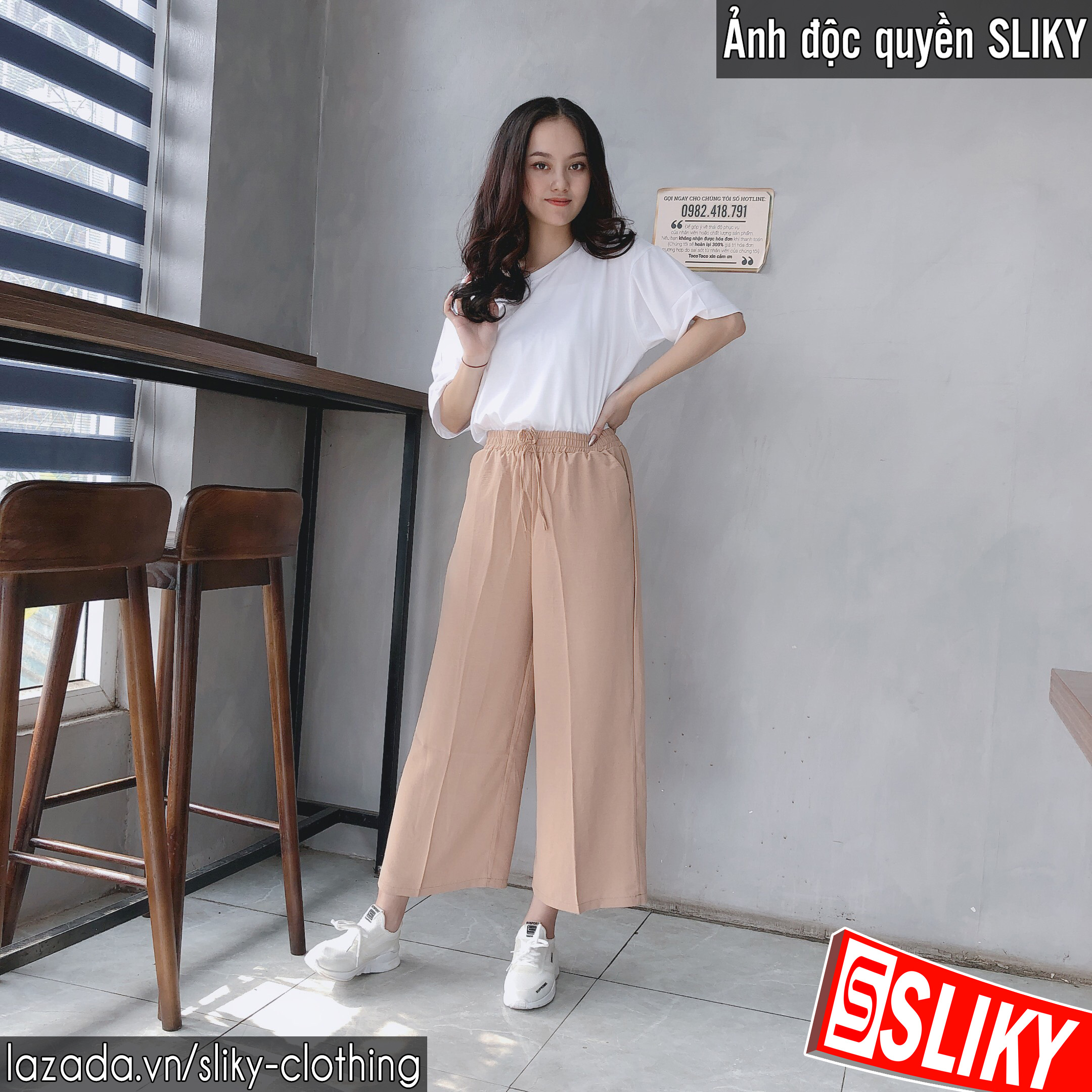 Quần đũi lụa suông - SIKY - QDX
