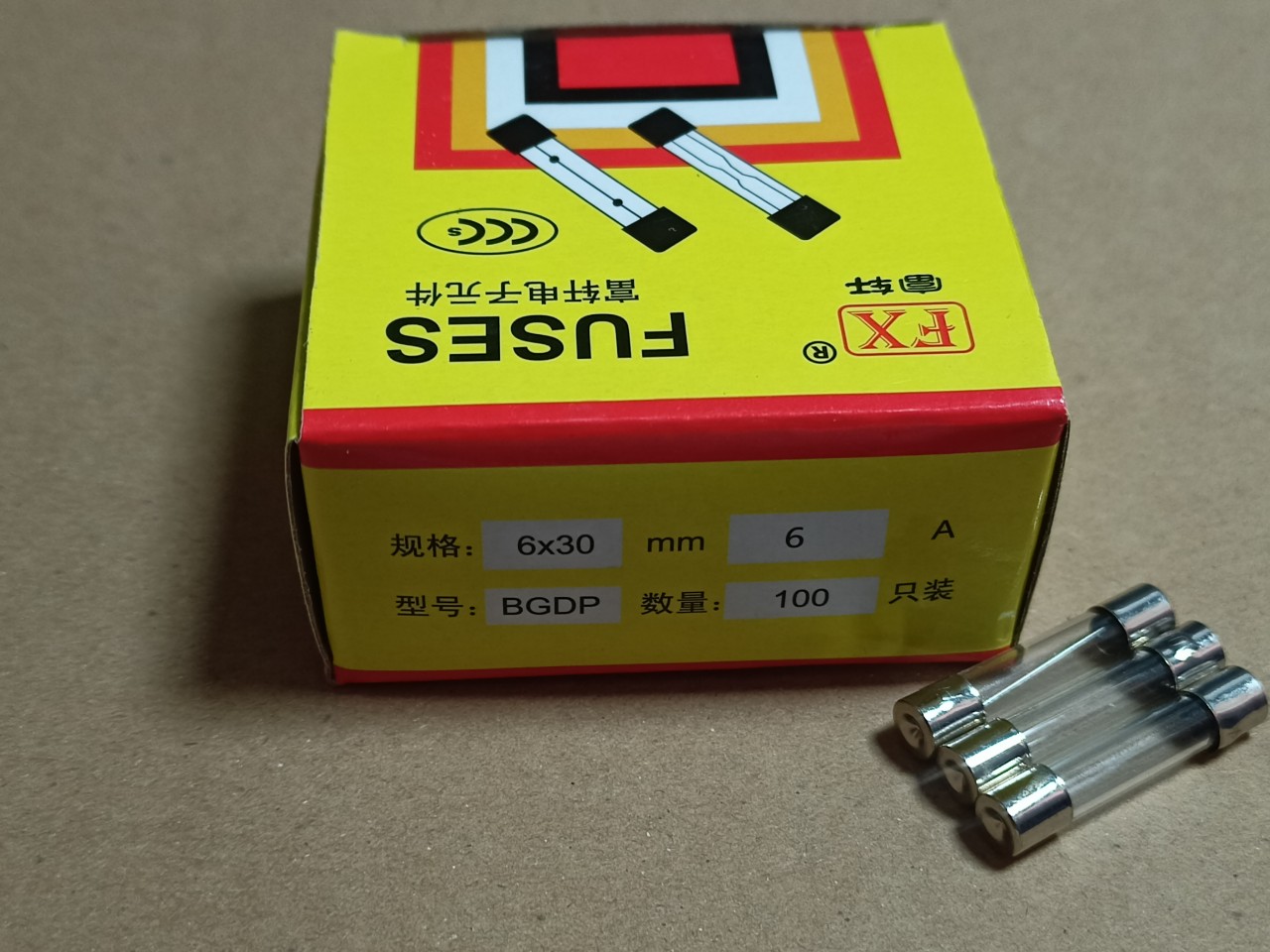 Cầu chì 6a 250v 6x30mm