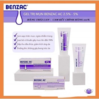 Kem Giảm Mụn Benzac AC 5% (Benzoyl Peroxide) 15g