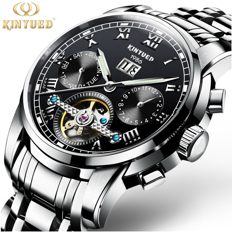 Đồng hồ Cơ Nam KINYUED - Dây Thép Đúc Đặt - Máy Automatic cao cấp