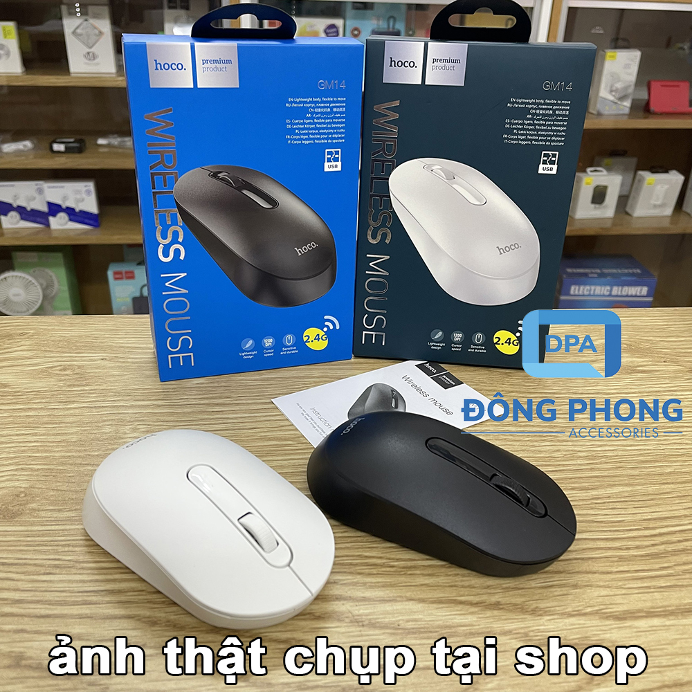 Chuột Không Dây Hoco Gm14 Chính Hãng - Mouse Wireless
