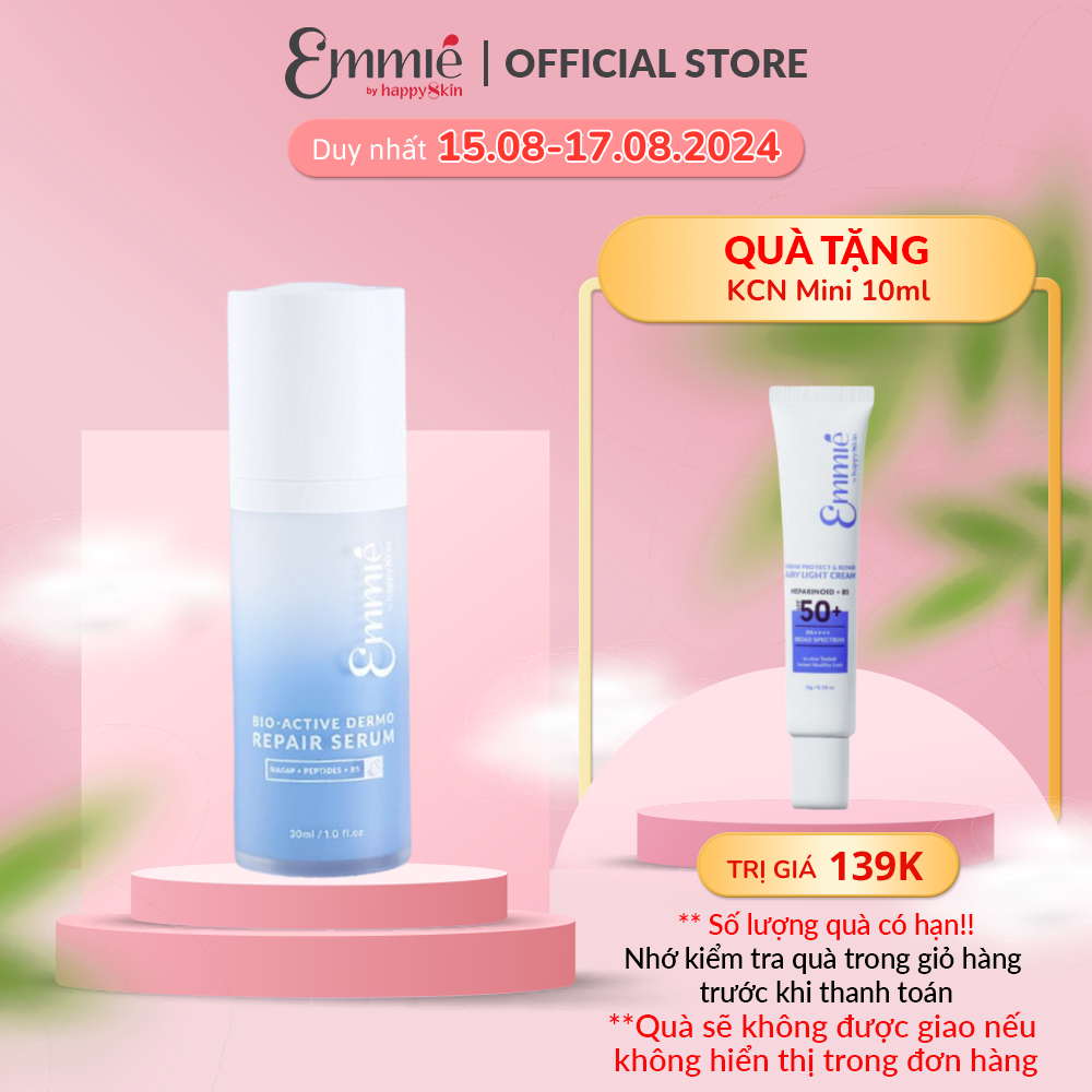 Serum B5 Phục hồi giảm đỏ cấp tốc lành mụn Emmié Bio-Active Dermo Repair Serum B5 30ml