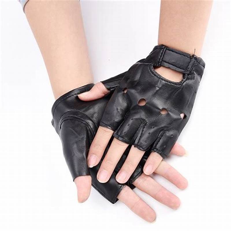 1 đôi găng tay da chiến thuật hở ngón (2 chiếc đen)