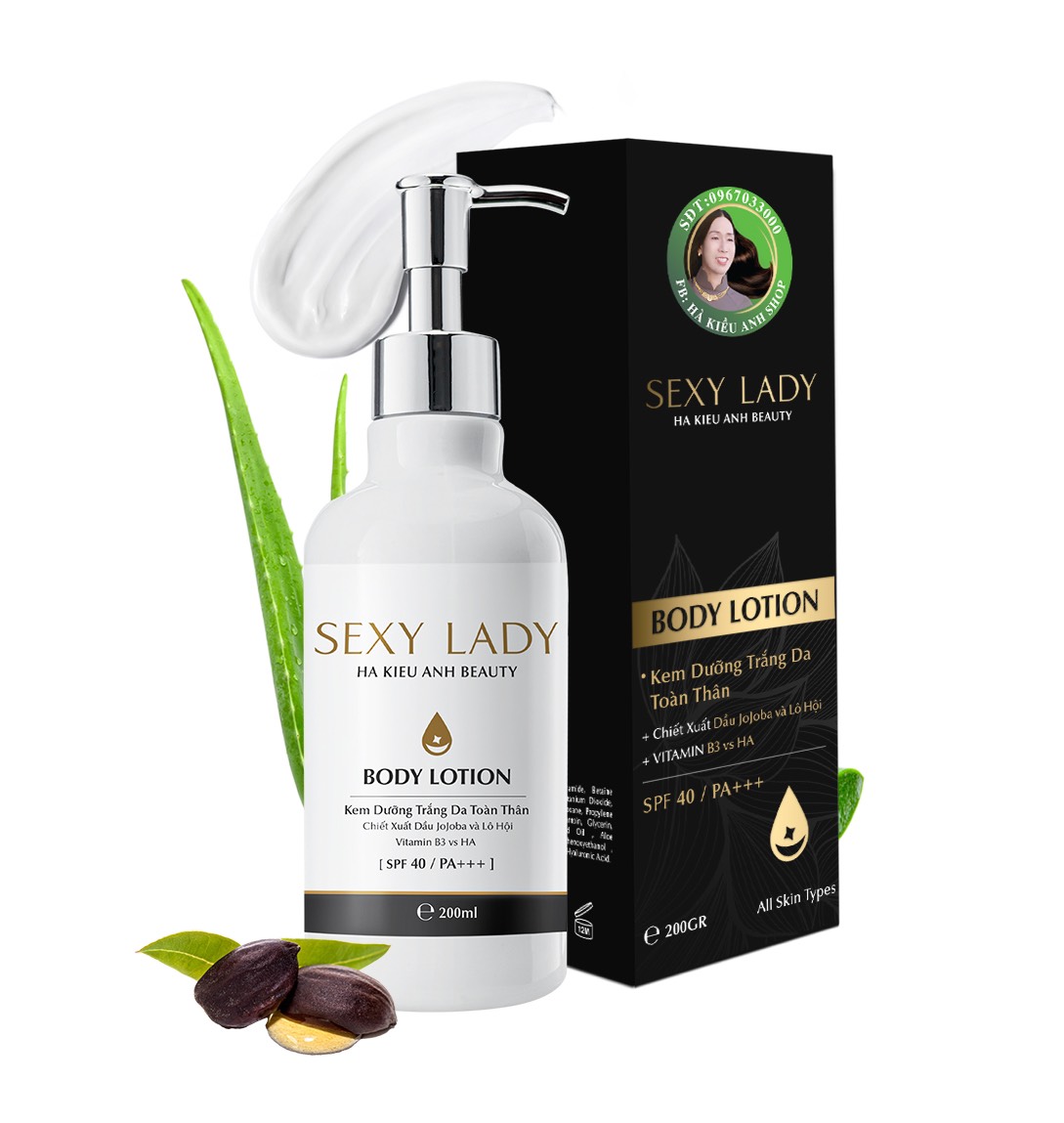 Kem Body Lotion Kích Trắng Sexy Lady Hà Kiều Anh
