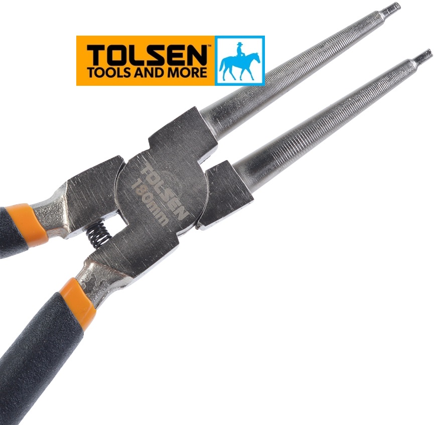 Kìm phe mũi thẳng ra 180mm 7inch tolsen 10077