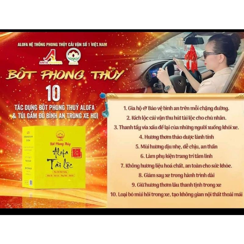20 gói bột phong thủy Alofa