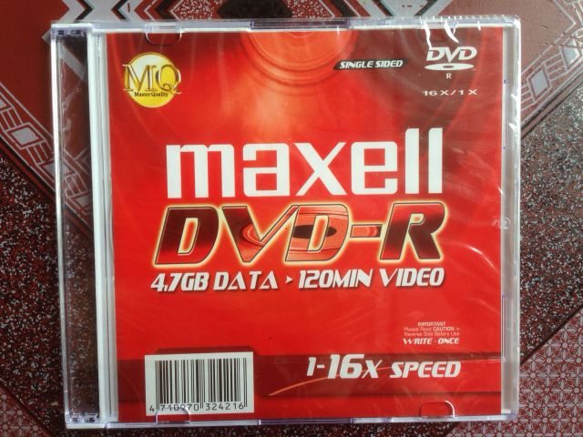 Combo 5 Đĩa Dvd Maxell Có Vỏ Nhựa