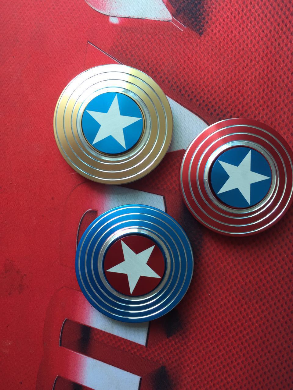 Đồ Chơi Con Quay ( Fidget Spinner) Đội Trưởng Mỹ ( Captain America ) Cực Chất