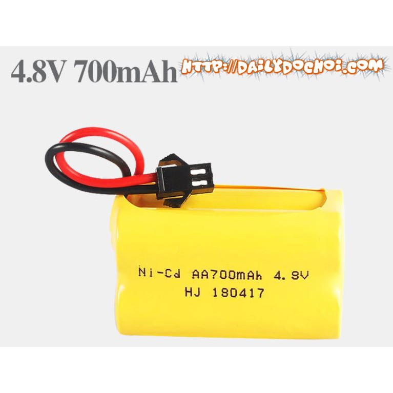 Pin ô tô 4,8v 700mah xếp vuông cho ô tô điề khiển từ xa
