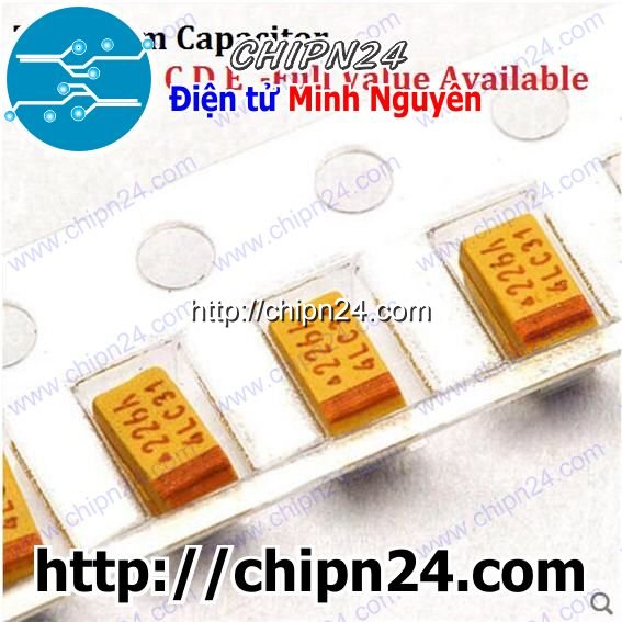 Tụ tantalum dán smd3528 22uf 16v 226c