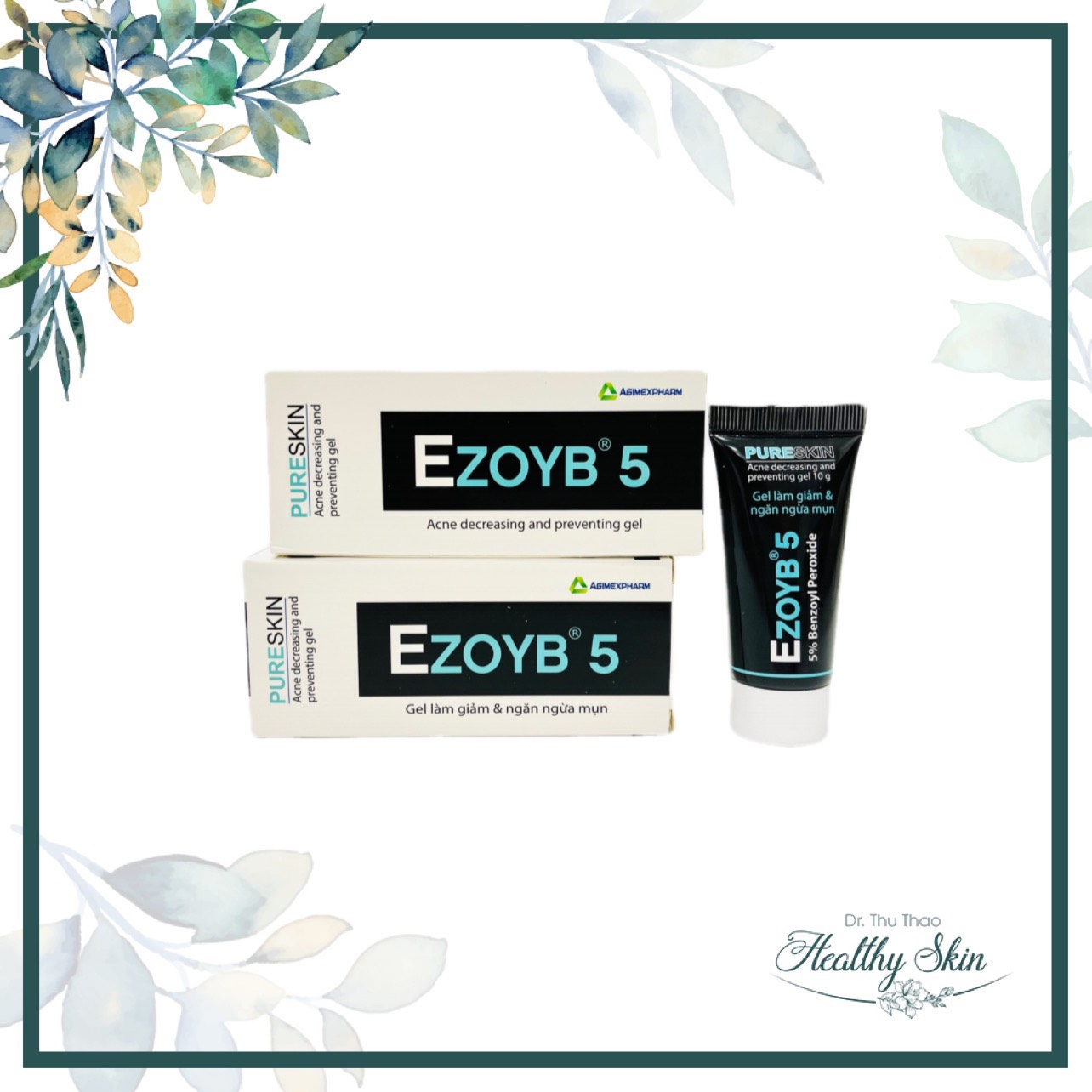 [10g] GEL GIẢM MỤN  EZOYB 5 (BENZOYL PEROXIDE - BPO 5%)