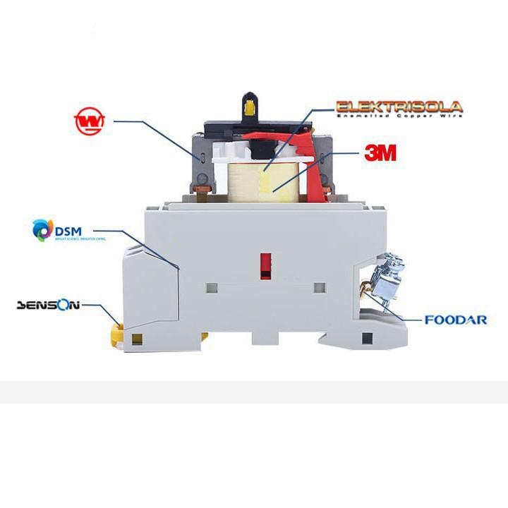 Bộ khởi động từ contactor 32A/2P/220V BOMGI