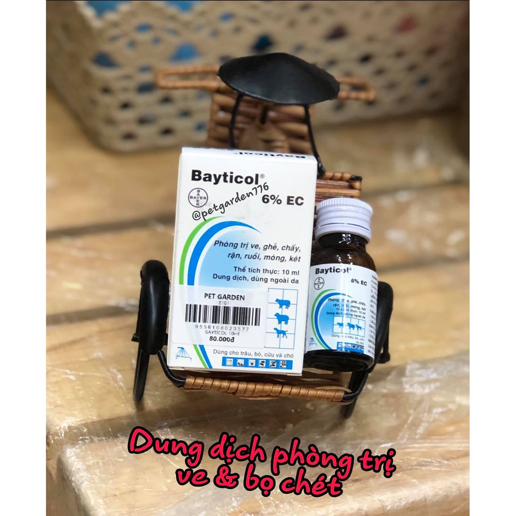 BAYTICOL diệt ve, rận và sát khuẩn môi trường