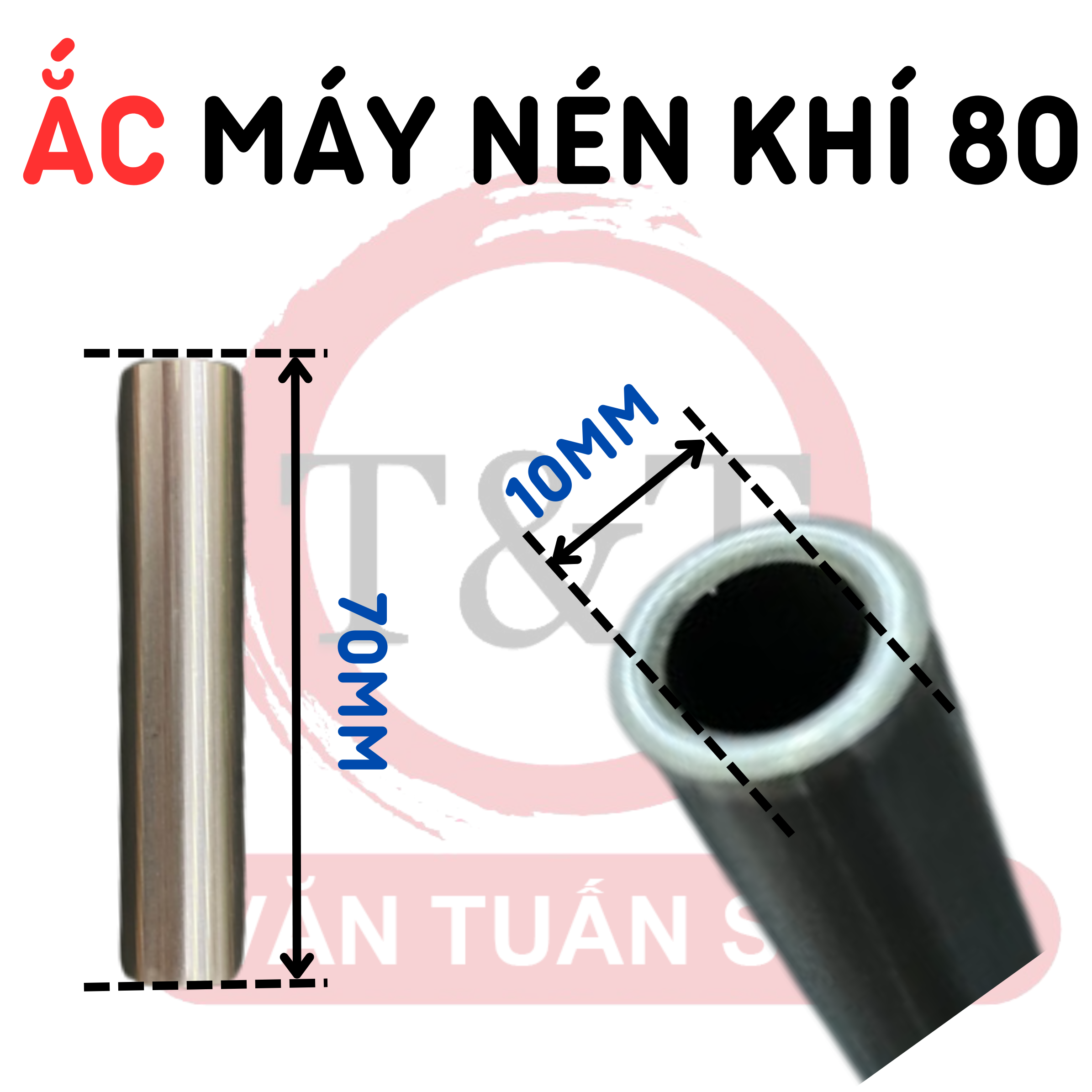 COMBO MÁY NÉN KHÍ 80 (PISTON - TAY BIÊN - XÉC MĂNG - ẮC)