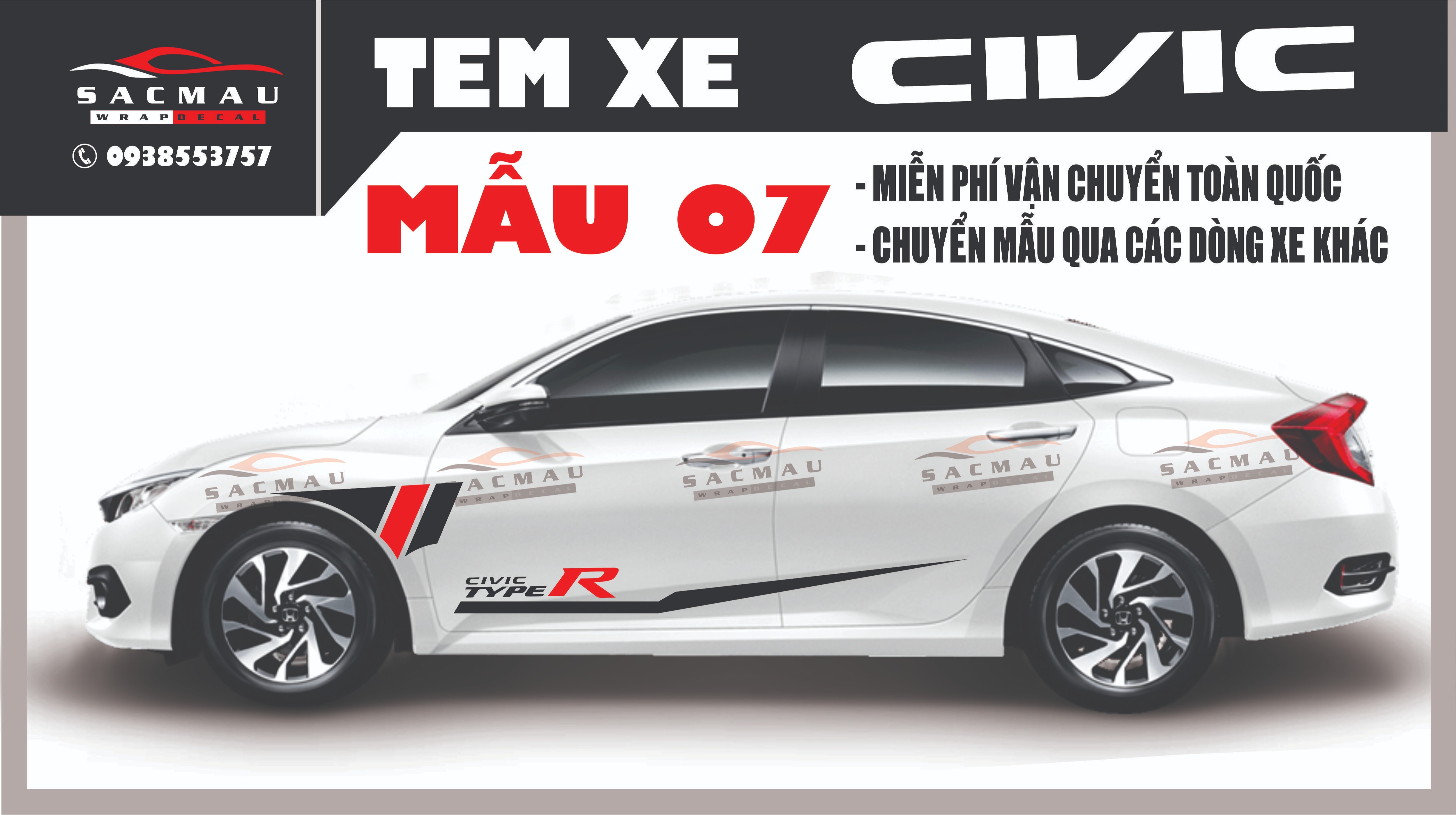 TEM XE HONDA CIVIC