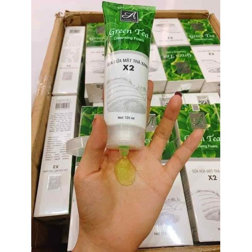 [HCM]Sữa Rữa Mặt Green Tea Trà Xanh 125ml