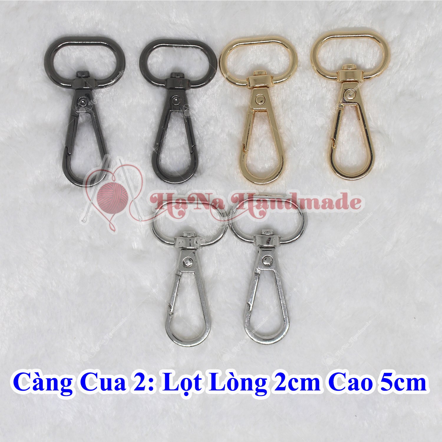 càng cua 12k gắn túi xách