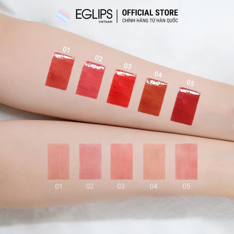Son tint bóng Eglips Water Glaze Tint (Date 08~11/2022)