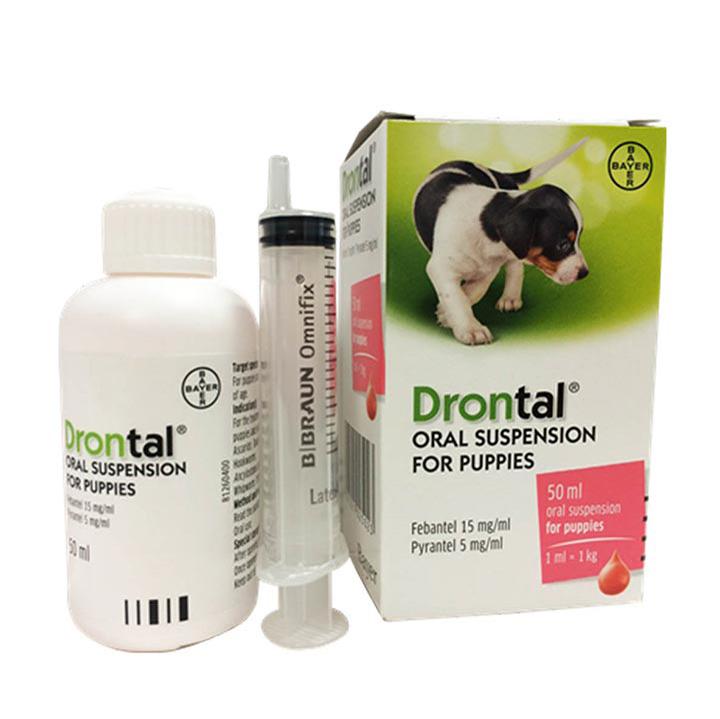 Xổ giun cho chó con Bayer Drontal 50ml - Phụ kiện thú cưng