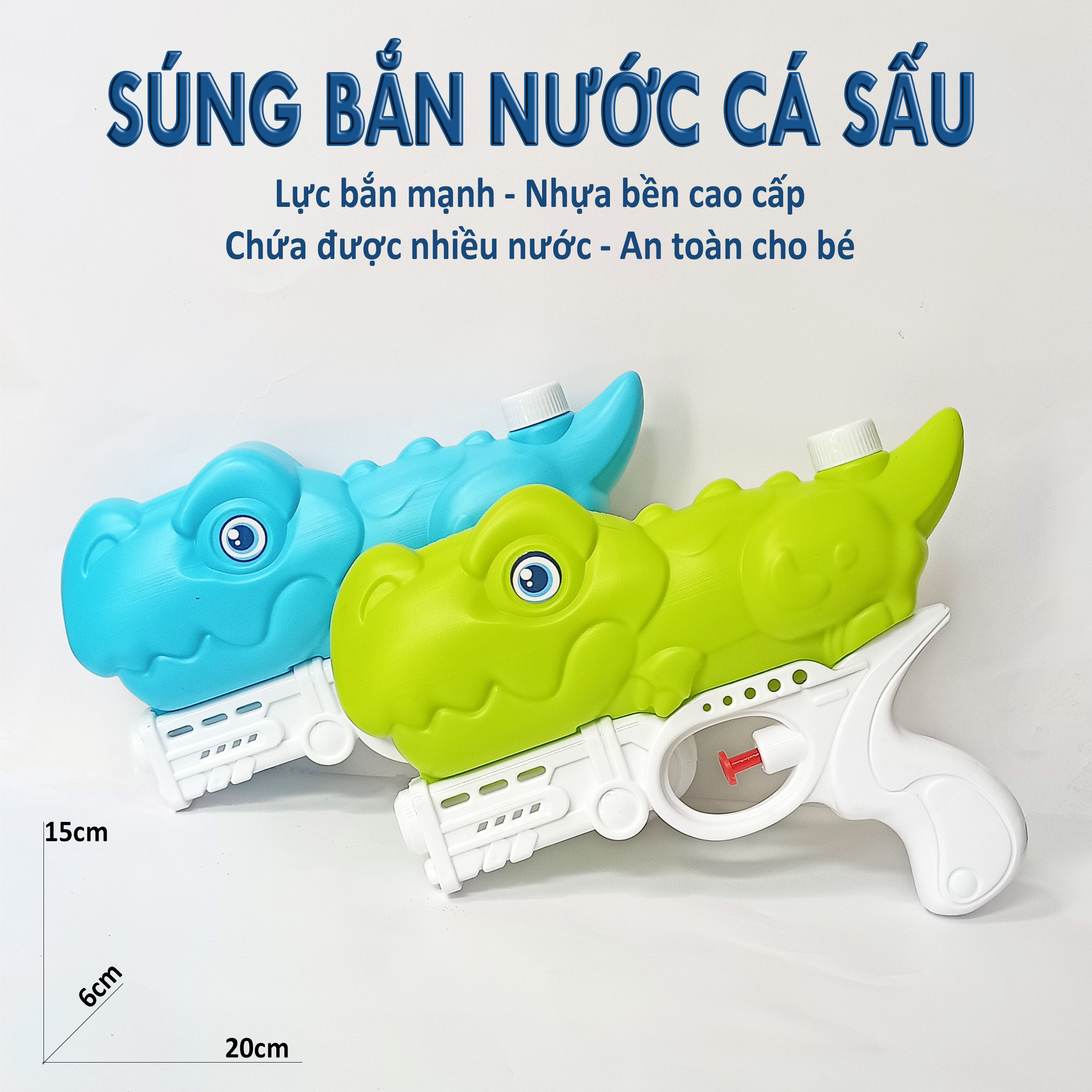 Đồ chơi súng nước , súng ống phun nước súng thụt nước cho bé đồ chơi đi biển 2 nòng 4 nòng giá rẻ