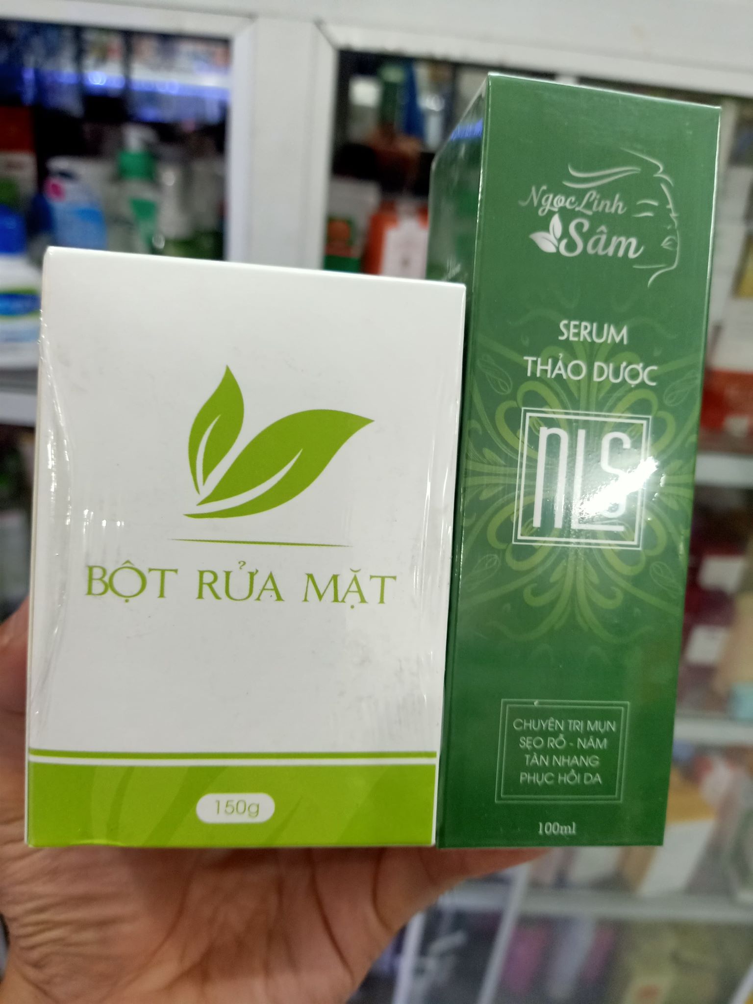 COMBO NGỌC LINH SÂM SERUM & BÔT RỬA MẶT