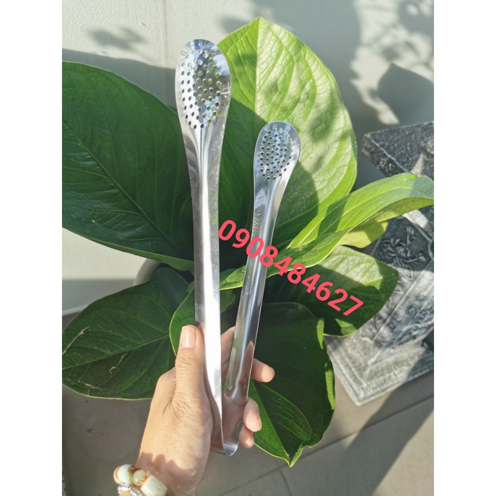 Kẹp Gắp Thức Ăn Iox Đầu Tròn Đục Lổ
