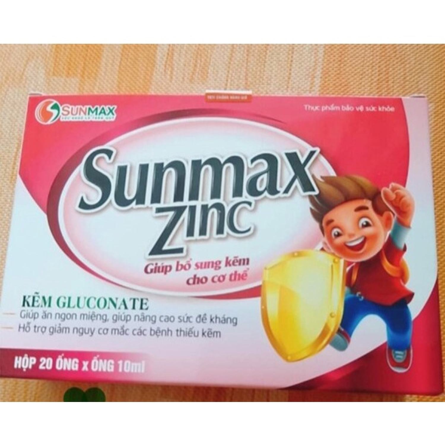 Ống sunmax zinc bổ sung kẽm -ống 10ml