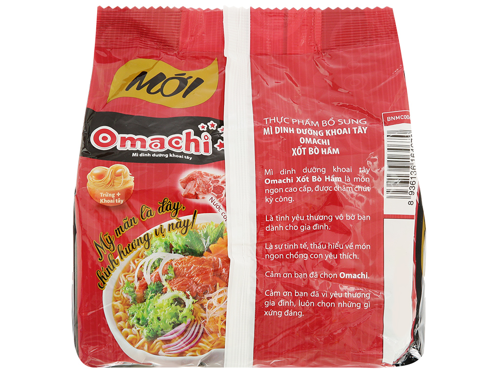 Mì Omachi xốt bò hầm
