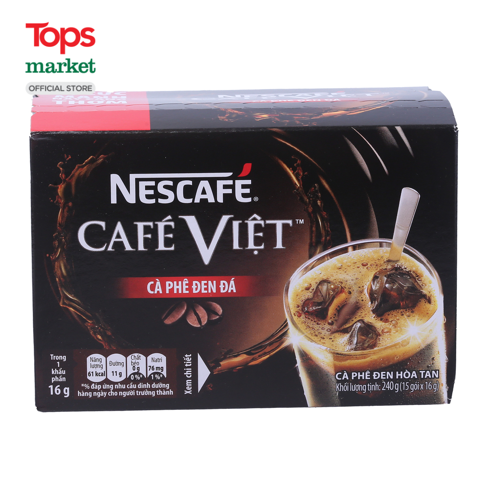 Cà Phê Đen Hòa Tan Nescafe 240G - Siêu Thị Tops Market