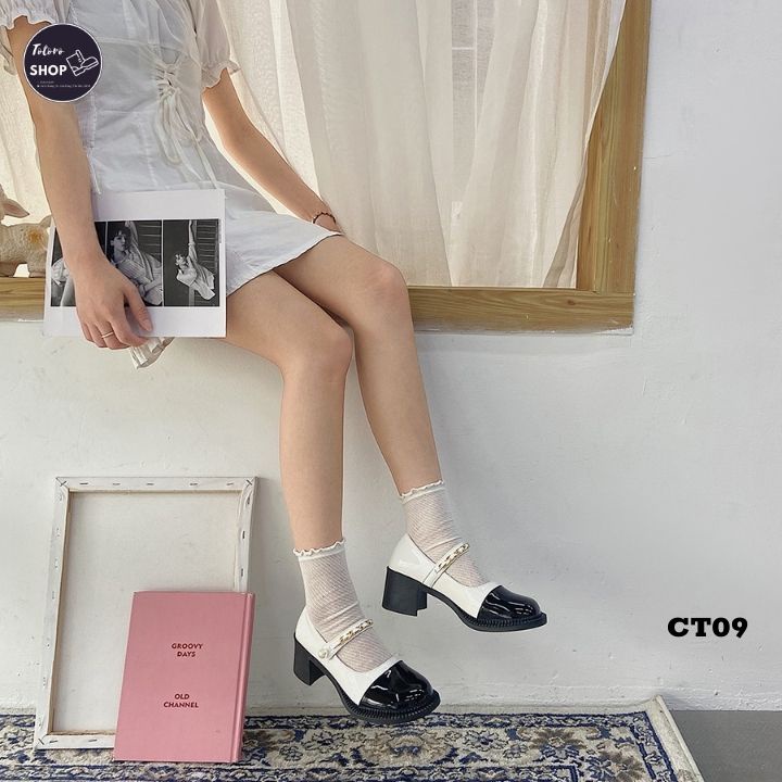 [Hàng Sẵn] [Ảnh Thật] [Freeship] Giày Lolita Búp Bê Nữ Tiểu Thư - CT09