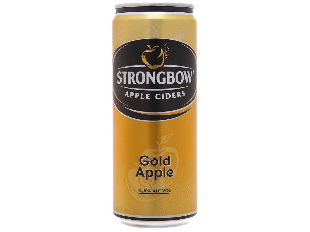 [Siêu thị WinMart] - Nước ép lên men vị táo Strongbow Gold lon 330ml